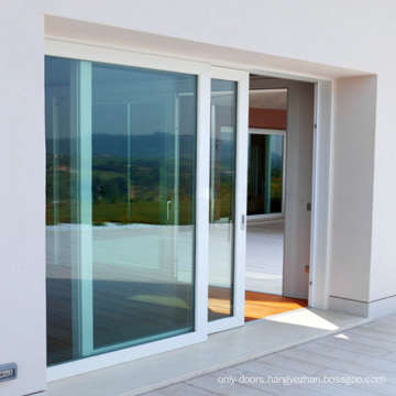 WANJIA modern design uPVC doors stylish sliding door PVC doors